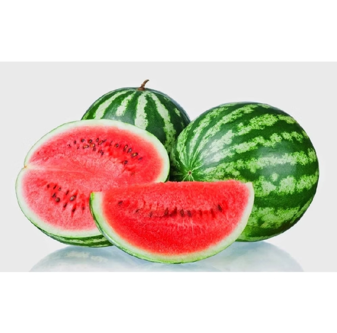 Red watermelon and yellow watermelon