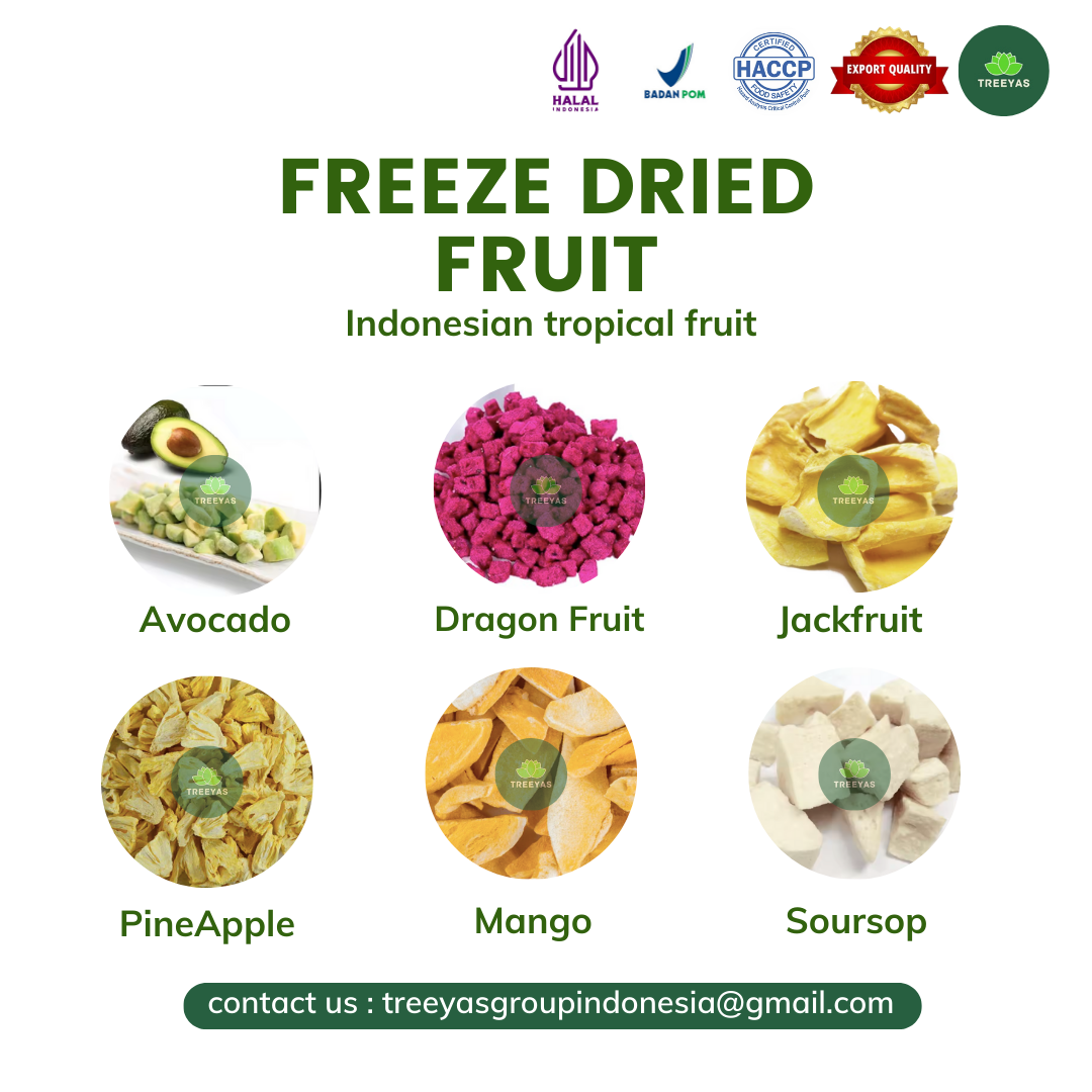 freeze dried fruit indonesia