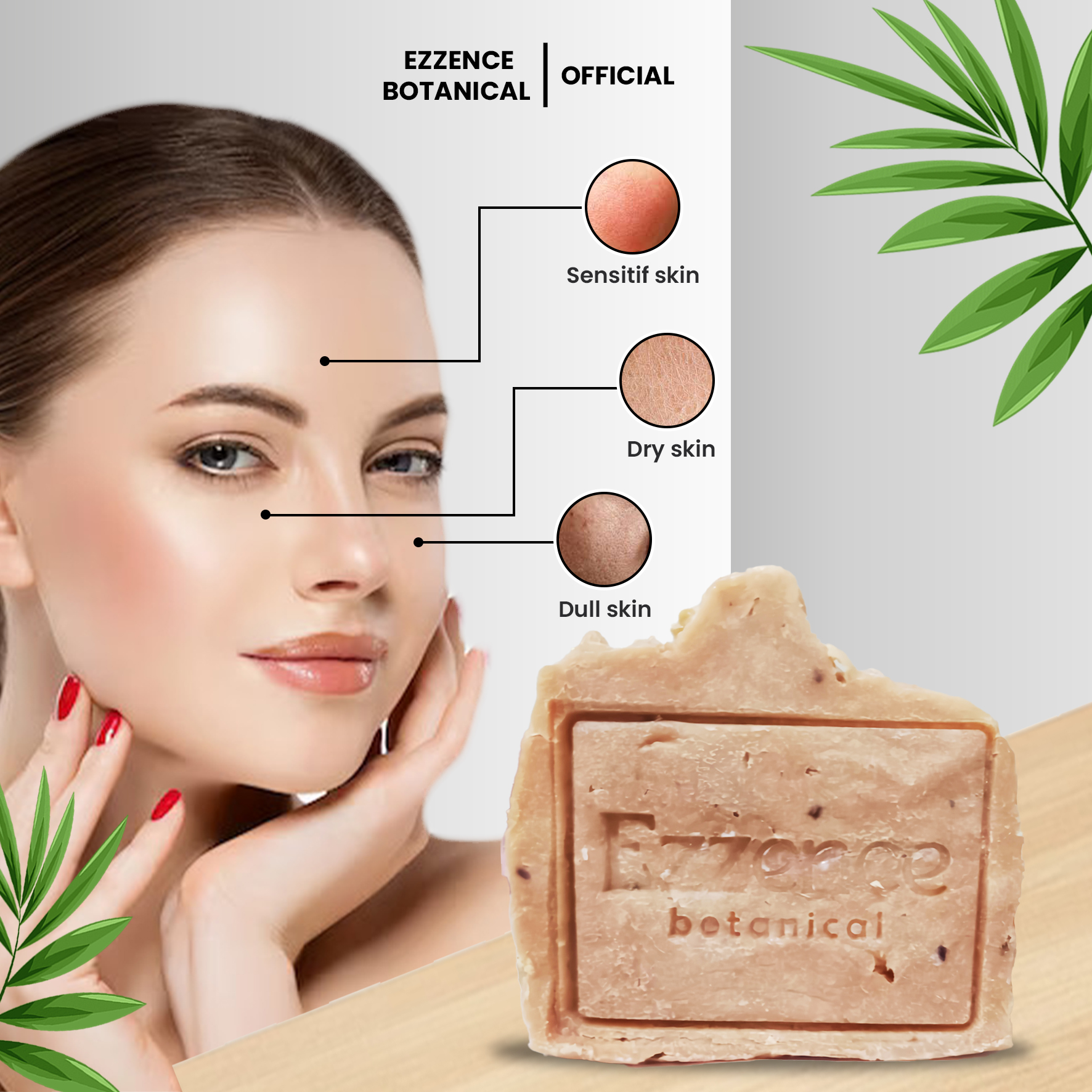 Bar Soap Natural Rose of Australia Ezzence Botanical with Eucalptus Oil